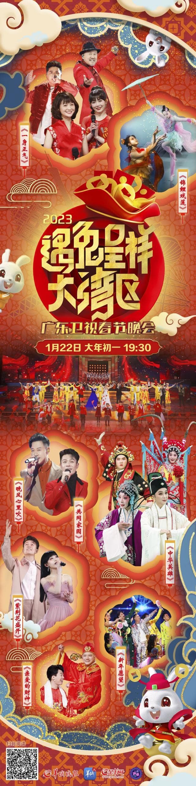 遇兔呈祥大湾区—广东卫视春节晚会海报